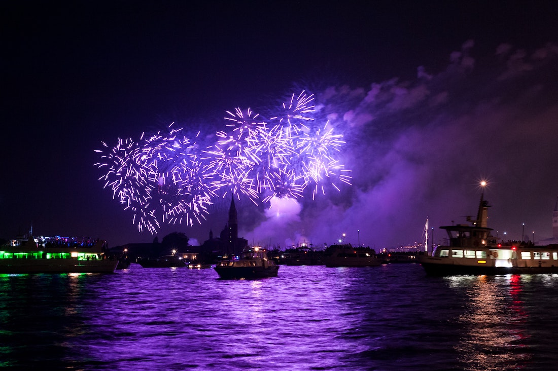 Fireworks for the Festa del Redentore Venezia